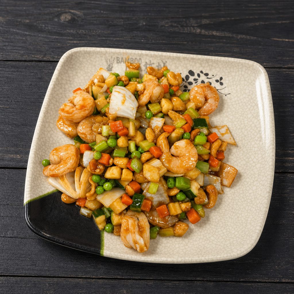 Shrimp with Cashew Nuts.